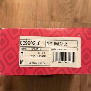 New Balance 990 crib shoes